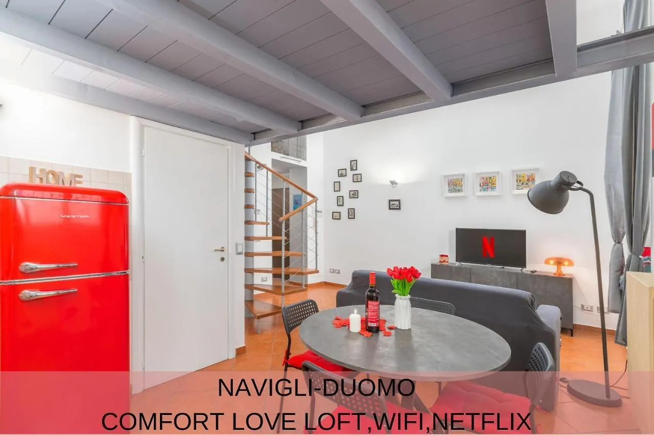 Navigli-DuomoLove Loft, Comfort ,Netflix, Wifi Apartment Milan